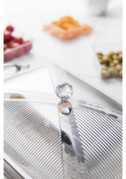 Akrilik Barok Füme 6 Bölmeli Tek Kapaklı Büyük Kahvaltılık fırsatları