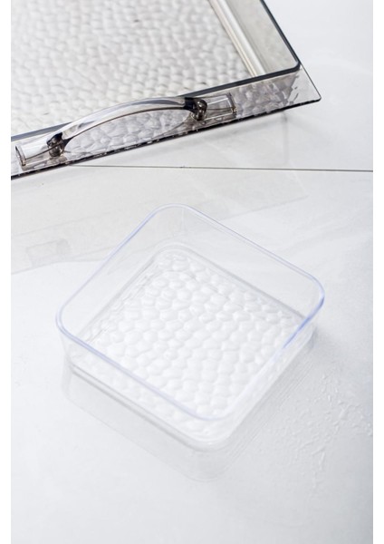 Akrilik Barok Füme 6 Bölmeli Tek Kapaklı Büyük Kahvaltılık indirimleri