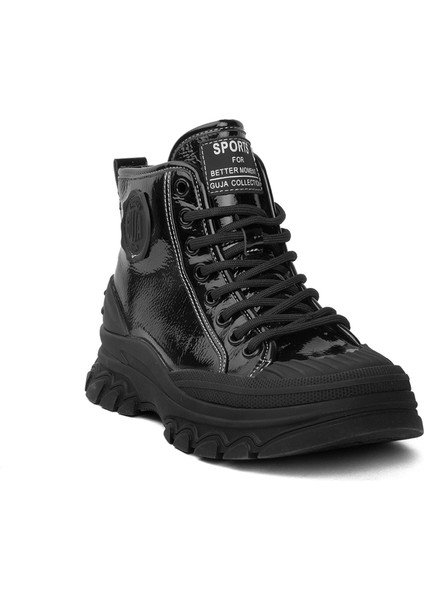 24K311-4 Kadın Sneaker Bot Siyah