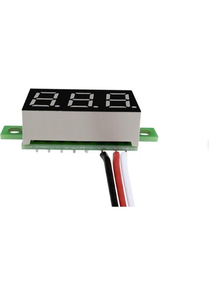 Tekno Trust Dc Voltmetre Kırmızı Dc 0V-100V 3 Dijit Panel Gerilim Sayaç Göstergesi