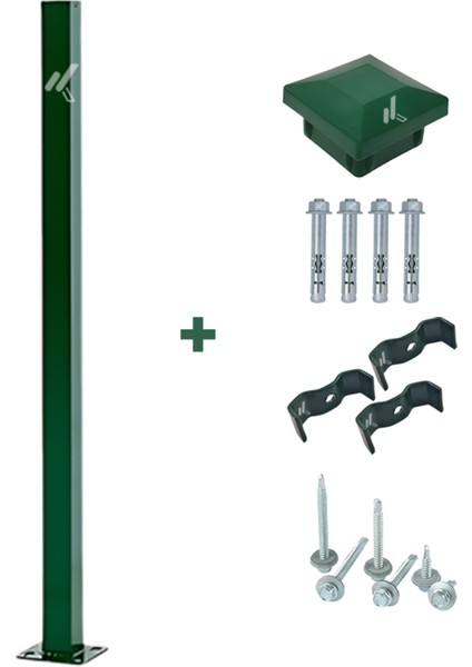 ÇİT SİSTEMLERİ 10 ADET PANEL ÇİT DİREĞİ 150 CM AKSESUARLAR DAHİL
