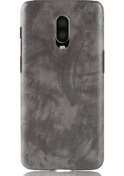 Oneplus 6t Için Retro Kılıf Retro Anti Scratch Lychee Desen Koruyucu (Yurt Dışından)