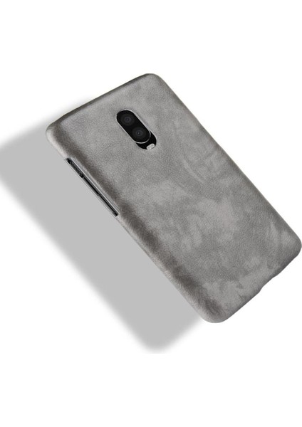 Oneplus 6t Için Retro Kılıf Retro Anti Scratch Lychee Desen Koruyucu (Yurt Dışından)