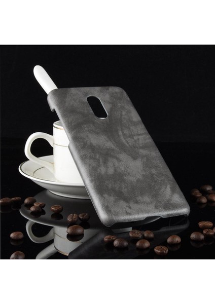 Oneplus 6t Için Retro Kılıf Retro Anti Scratch Lychee Desen Koruyucu (Yurt Dışından)