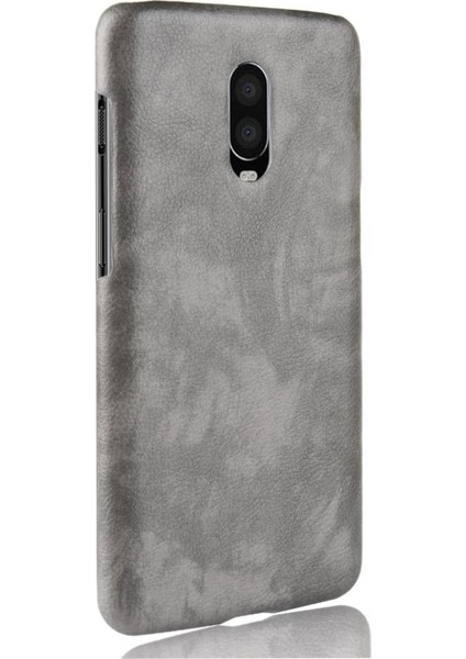 Oneplus 6t Için Retro Kılıf Retro Anti Scratch Lychee Desen Koruyucu (Yurt Dışından)