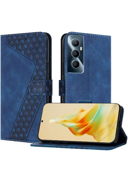 Realme C65 4g Flip Folio Kickstand Kart Yuvaları Için Telefon Kılıfı Kapak Cüzdan (Yurt Dışından)