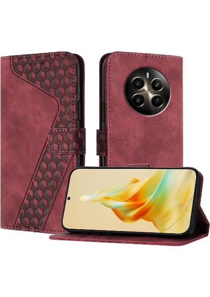 Realme 12 Artı Flip Folio Kart Yuvaları Için Telefon Kılıfı Kapak Cüzdan Manyetik (Yurt Dışından) indirimleri