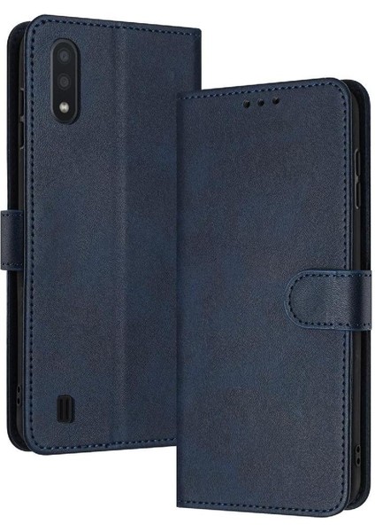 SZY Market Samsung Galaxy A10/M10 Için Kart Yuvası Kickstand Saf Renk ile Flip Case (Yurt Dışından)