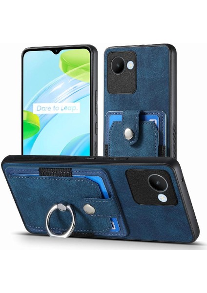 Realme C30 Için Kılıf Halka Tutucu Standı Crad Yuvası Manyetik Araç Montaj (Yurt Dışından)
