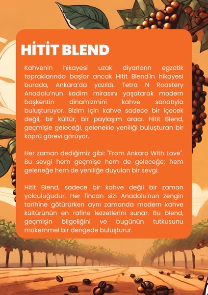 Hitit Blend - Çekirdek Kahve - 250 GR