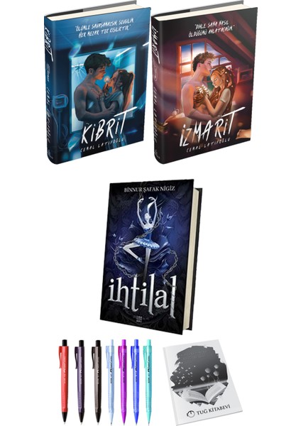 Kibrit Izmarit Ciltli Cemal Latifoğlu ve Ihtilal 1 Zelzele Ciltli Binnur Şafak Nigiz