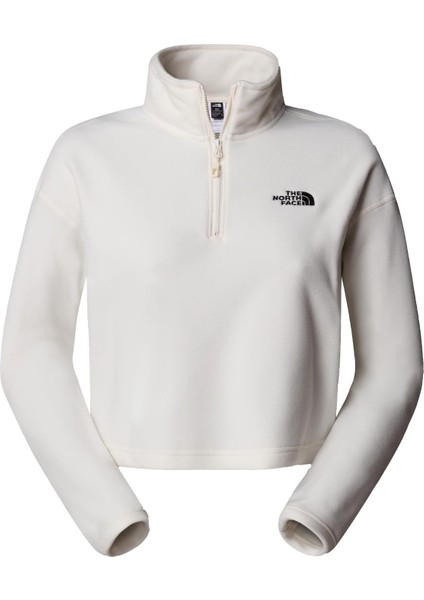 Kadın 100 Glacıer Cropped Yarım Fermuar Sweatshirt NF0A855N4HP1