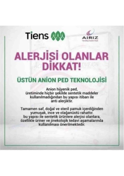 Tiens Airiz Gündüz Pedi 1 Paket 10'lu