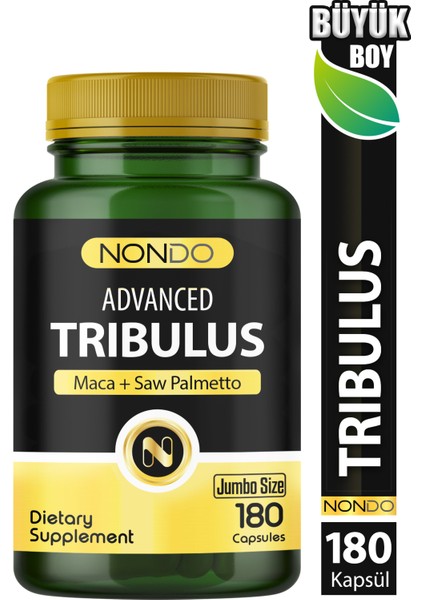 Trıbulus 180 Kapsül (Jumbo Boy 3 Aylık Kullanım Tribulus Terrestris, Saw Palmetto, Kore Ginseng)