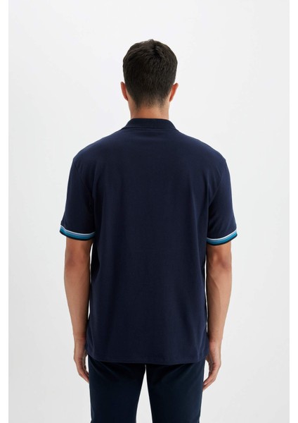 New Regular Fit Polo Yaka Kısa Kollu Tişört D6000AX24SM