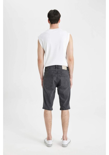 Regular Fit Jean Bermuda Şort A4804AX24SM
