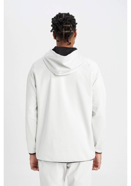 Fit Standart Fit Kapüşonlu Fermuarlı Pike Sporcu Sweatshirt C9181AX24AU