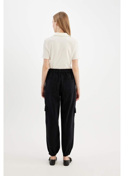 Coool Jogger Gabardin Pantolon Normal Bel Basic Düz Kargo Cepli B0454AX24AU