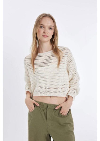 Coool Regular Fit Kroşe Kazak D5126AX24HS