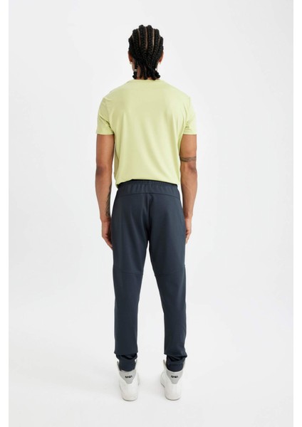 Fit Jogger Eşofman Altı Slim Fit Dar Kesim Skuba Dalgıç Kumaş Beli Bağcıklı Lastikli Paça Cepli A6965AX24AU