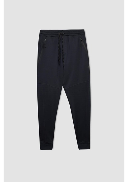 Fit Jogger Eşofman Altı Slim Fit Dar Kesim Skuba Dalgıç Kumaş Beli Bağcıklı Lastikli Paça Cepli A6965AX24AU