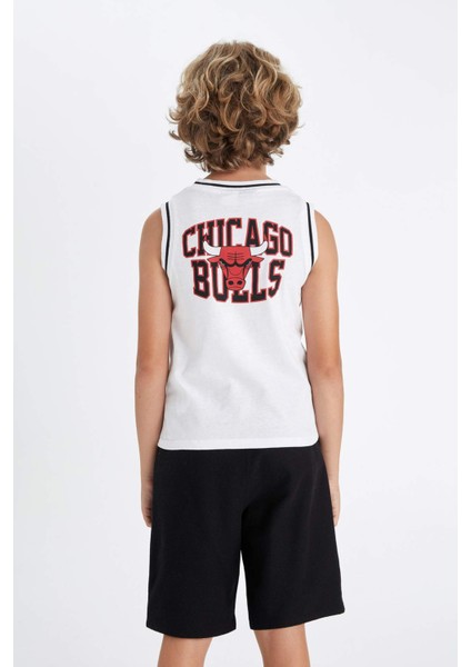 Erkek Çocuk NBA Chicago Bulls Bisiklet Yaka Atlet C4454A824HS