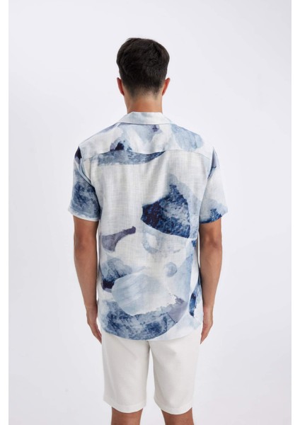 Modern Fit Yazlık Polo Yaka Kısa Kollu Gömlek C4118AX24SM