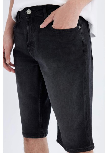 Regular Fit Jean Bermuda Şort C2694AX24SM