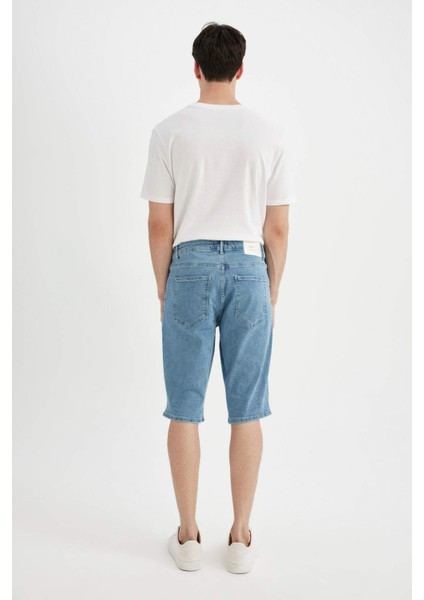 Regular Fit Jean Bermuda Şort A4805AX24SM