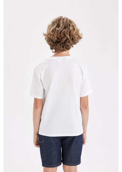 Erkek Çocuk Star Wars Bisiklet Yaka Kısa Kollu Tişört C3110A824HS