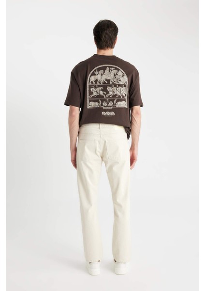 Straight Fit Normal Kalıp Normal Bel Boru Paça Jean Pantolon D1978AX24SM