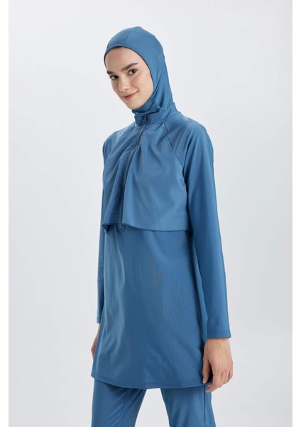 Regular Fit 4'lü Basic Burkini Tesettür Mayo Takım B5232AX24SM