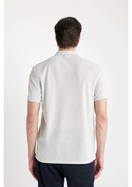 New Regular Fit Polo Yaka Kısa Kollu Tişört C6004AX24SM
