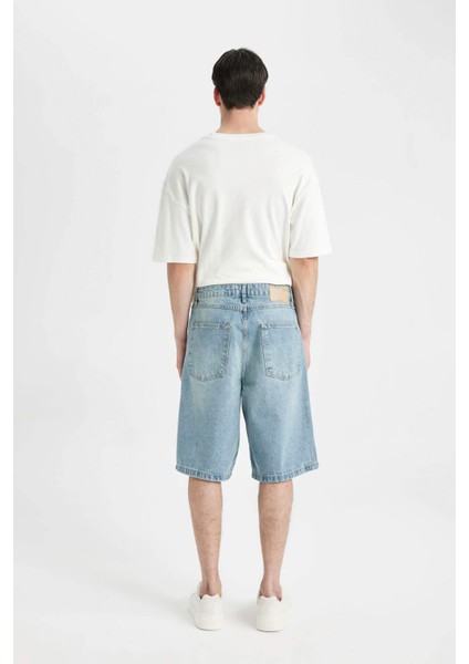 Baggy Jean Bermuda Şort C2048AX24SM
