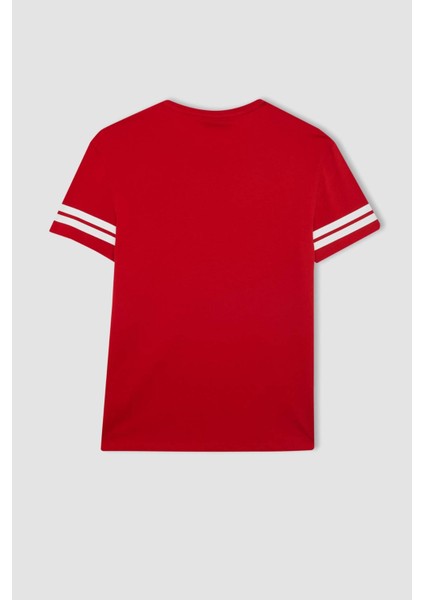 DeFactoFit NBA Chicago Bulls Standart Fit Bisiklet Yaka Kısa Kollu Tişört A1995AX24SM