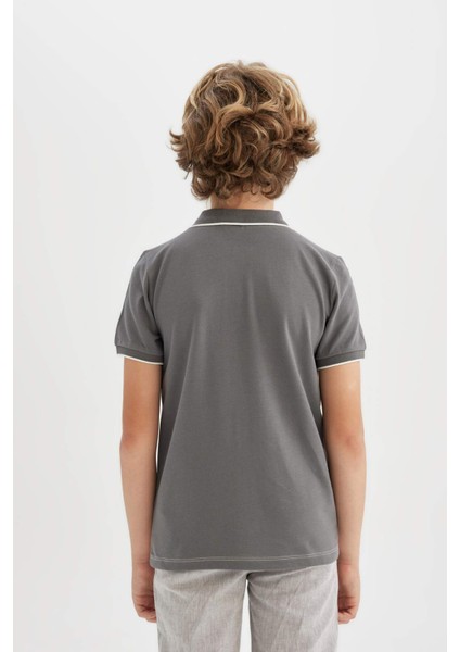 Erkek Çocuk Polo Yaka Pike Kısa Kollu Tişört