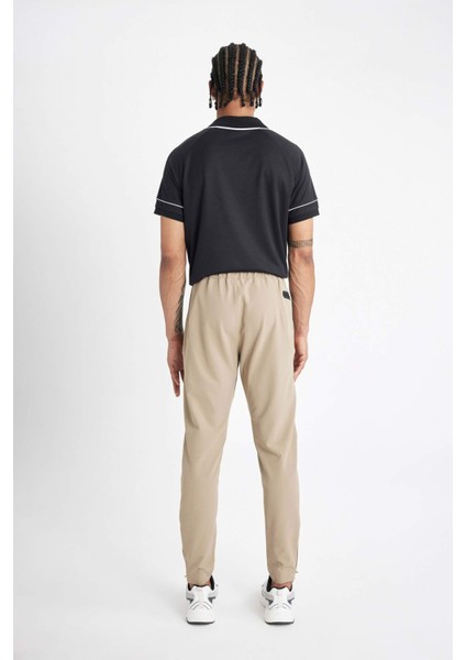 Fit Jogger Eşofman Altı Slim Fit Dar Kesim Dokuma Üç Cepli Fermuarlı Paça B2780AX24SM