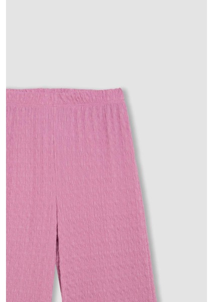 Kız Çocuk Wide Leg Geniş Bol Paça Bürümcük Pantolon C5327A824SM