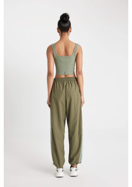 Fit Jogger Eşofman Altı Beli Lastikli Paçası Ayarlanabilir Lastikli Paraşüt Kumaş B4234AX24SP