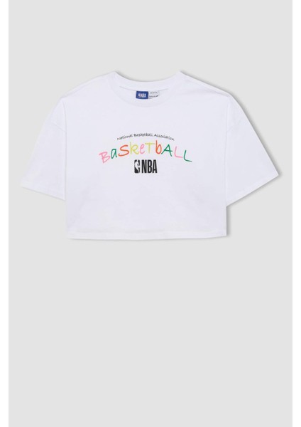 Fit NBA Wordmark Oversize Geniş Kalıp Bisiklet Yaka Kısa Kollu Tişört B9974AX24SM