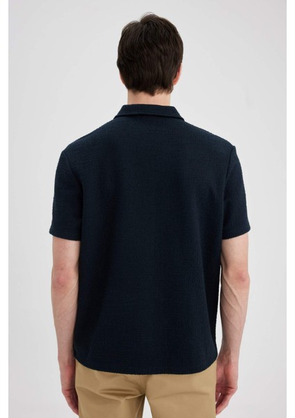 Regular Fit Polo Yaka Basic Düz Kısa Kollu Tişört B6533AX24SP