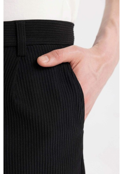 Yazlık Kumaş Pantolon Tapered Fit Normal Kesim Düz Paça Her Yöne Esneyen B6584AX24SP