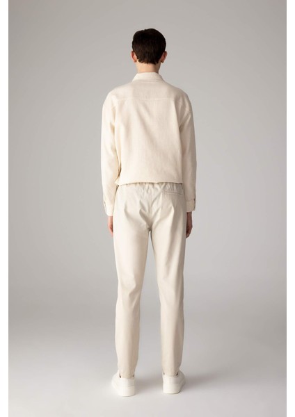Yazlık Jogger Chino Pantolon Beli Bağcıklı Cepli Düz Paça Z9933AZ24SP