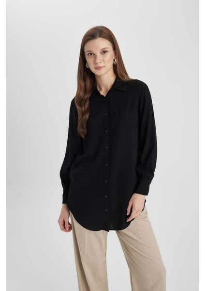 Regular Fit Uzun Kollu Gömlek Tunik Z3538AZ24SP