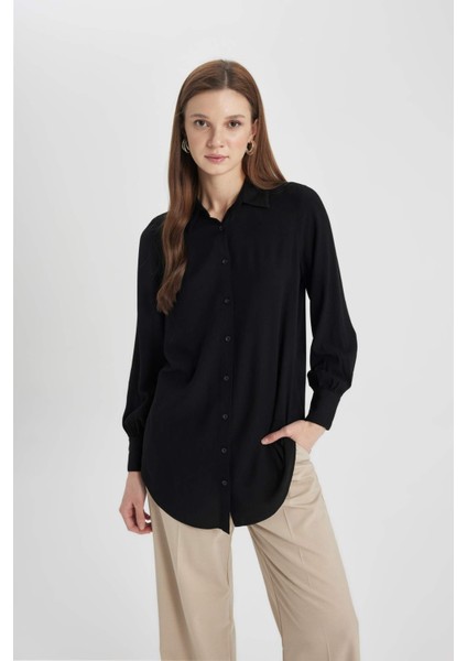 Regular Fit Uzun Kollu Gömlek Tunik Z3538AZ24SP