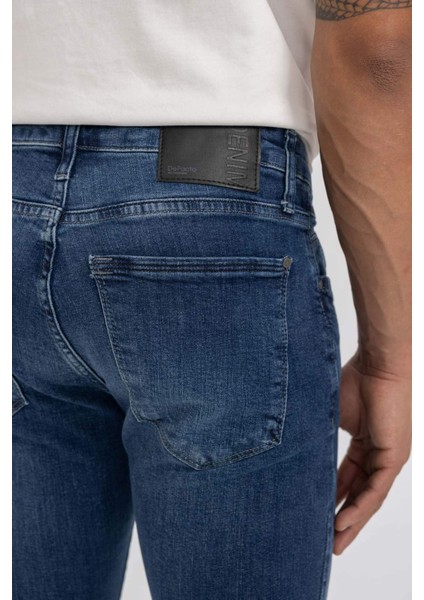 Carlo Skinny Fit Ekstra Dar Kalıp Normal Bel Ekstra Dar Paça Jean Pantolon C0688AX24SP