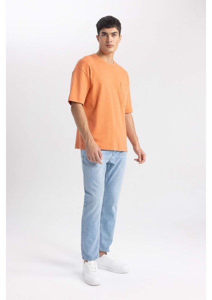 90's Slim Fit Dar Kalıp Yüksek Bel Dar Paça Jean Pantolon C1816AX24SP