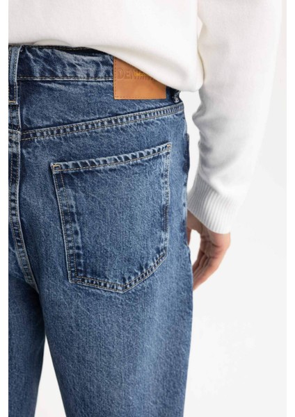 Wiser Wash Balloon Fit Bol Kalıp Yüksek Bel Normal Paça Jean Pantolon B4378AX23AU