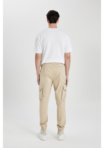 Regular Kargo Cepli Jogger Gabardin Taktik Pantolon B6146AX24SP