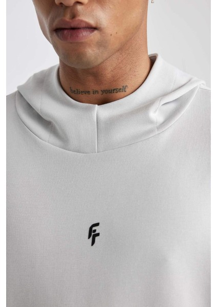 Fit Standart Fit Kapüşonlu Skuba Dalgıç Kumaş Cepli Sweatshirt C2310AX24SP
